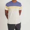 Signature Crew Tee in Cobalt/Apricot - Image 3