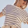 Sadie Vintage Slub Crop Tee - Image 4