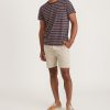 Signature Crew Tee in Navy Sunset Stripe - Image 5