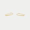 Kris Nations Tiny Arc Hoop Earrings - Image 2