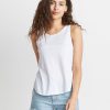 Side Tulip Tank in White - Image 2