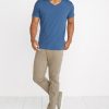 Signature V-Neck in Faded Aegean - Image 3