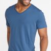 Signature V-Neck in Faded Aegean - Image 4
