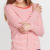Valerie Longsleeve in Poinciana/White - Image 2
