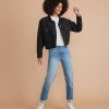 Holland Crop Jacket in Washed Black - Image 5